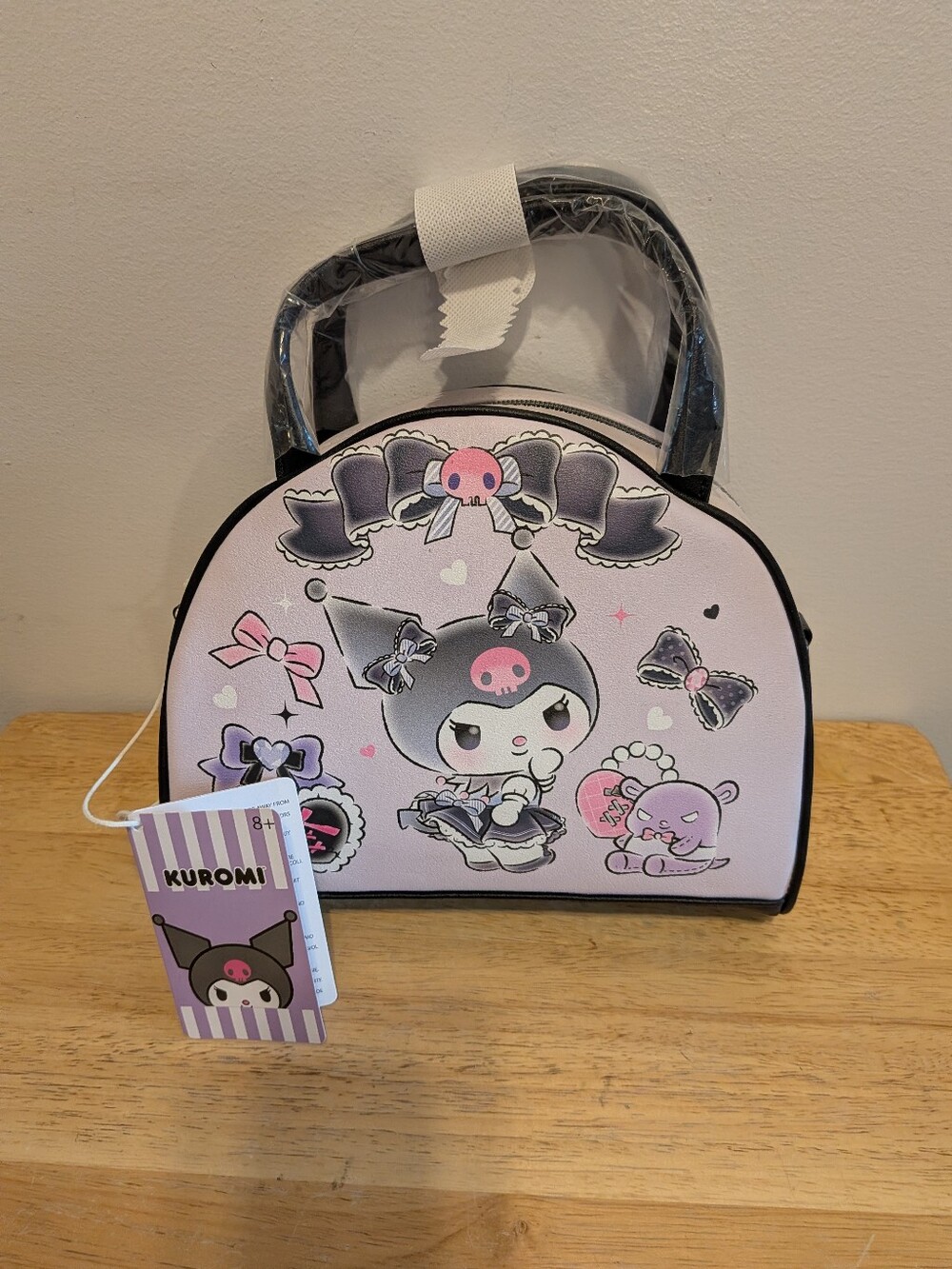 Sanrio Kuromi Pink and Black Kids Bow Handle Bag